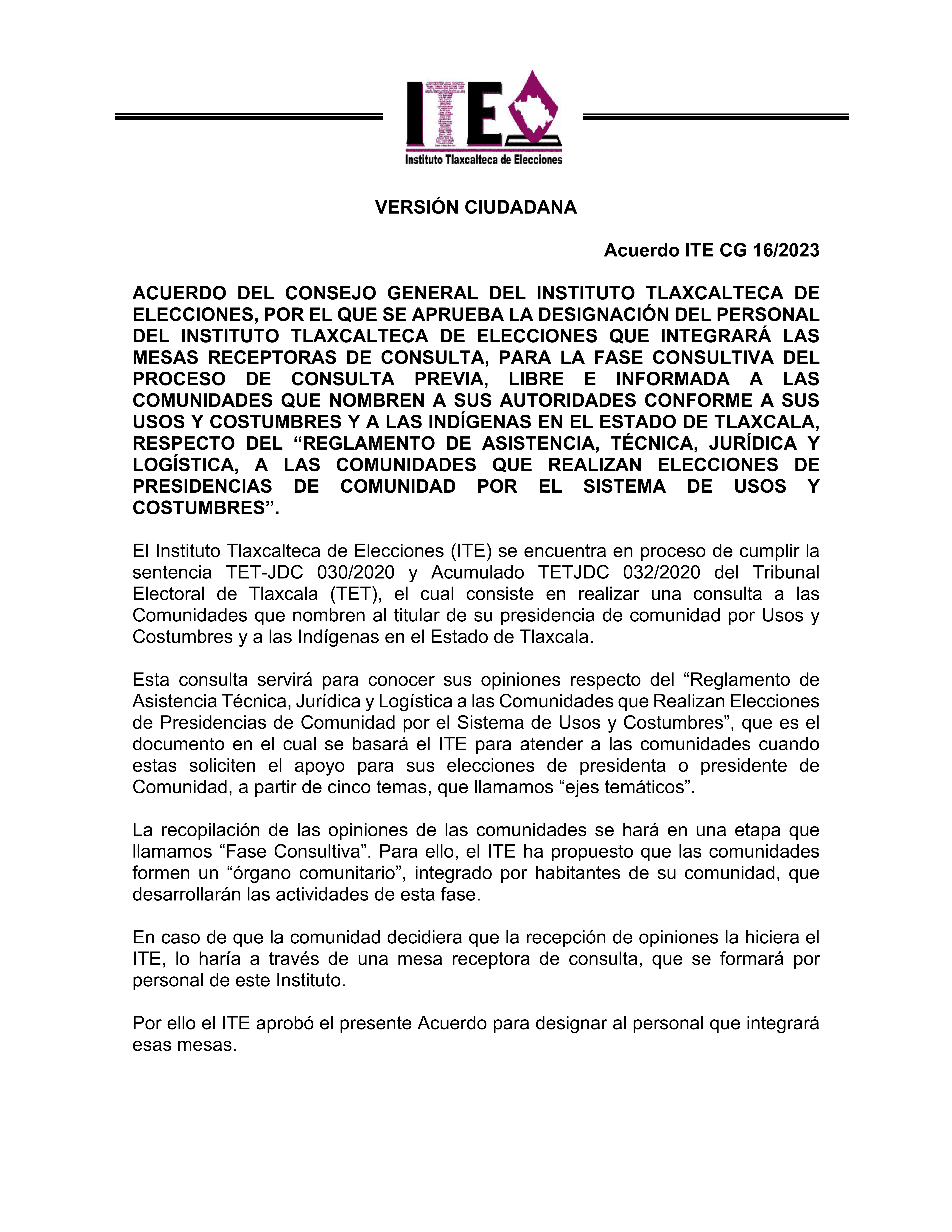 ACUERDO ITE-CG 16-2023